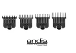 Andis 4PC T-blade Attachment Guide Comb Set*fit Elevate,gto,t-outliner,pivot Pro. Fixed Price $14.99.