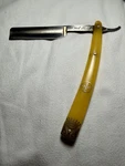 Vintage Fromm Red Head 50 Straight Razor Solingen Germany Celluloid Scales. Fixed Price $39.00.