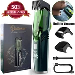 Hatteker Beard Trimmer Men Rechargeable Electric Shaver Built-in Vacuum Clipper. Fixed Price $30.99.