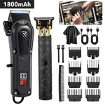 Professional Hair Clippers For Men, Cordless Barber And Trimmer Set. Fixed Price $21.84.
