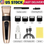 Professional Hair Clippers Trimmer Mens Barber Cutting Kit Machine Cordless. Fixed Price $10.59.