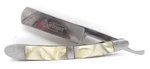 Kriegar German Style Mop Pearl Handle Straight Razor Folding Knife KG106. Fixed Price $57.99.