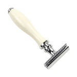 Parker 111W Classic White Resin Handle Safety Razor & 5 Double Edge Blades. Fixed Price $29.95.