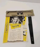 Vintage Richard Hudnut Taperette Hair Shaping Thinning Comb Single Edge Blade. Fixed Price $10.00.