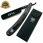 New Wood Handle Carbon Steel Shave Ready Straight Edge Razor Rasoir For Men Noir. Fixed Price $14.99.