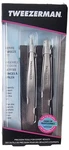 Tweezerman Petite Set. Slant & Point Tip + Black Leather Case. Fixed Price $47.08.