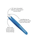 Tweezerman Mini Slant - Blue Bahama Micro Tweezers New Box. Fixed Price $13.99.