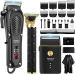 Pro Hair Clippers Trimmer Combo Beard Blade Fade Grooming Shaving Kit For Men. Fixed Price $58.89.