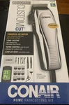 Conair Chrome Custom 21 Piece Home Haircutting Kit Barber Clipper Scissors. Fixed Price $25.00.