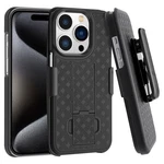 For Iphone 15 Pro - Case Belt Clip Holster Swivel Cover Kickstand Armor Combo. Fixed Price $19.94.