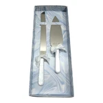 Vtg Treasure Masters Sheffield England Pearl Handle Cake Knife Server Set Box. Fixed Price $33.99.