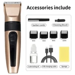 Cordless Hair Clipper Trimmer Men Ceramic Blade IPX7 Usb Rechargeable Barber Kit. Fixed Price $19.79.
