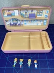 Polly Pocket 1990 Bluebird Pretty Hair Pink Playset Case W/ 4 Dolls. Fixed Price $99.99.