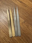Tweezers Dumont, Regine 2PCE Brass No 1AM And P5. Fixed Price $76.00.