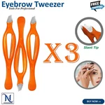 Stainless Steel Eyebrow Tweezers 3PCS Slanted Precision Hair Removal Beauty. Fixed Price $16.20.