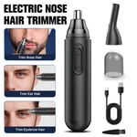 Men Rechargeable Nose Eyebrow Ear Face Hair Trimmer Dual Edge Blades Waterproof. Fixed Price $9.99.