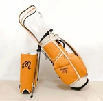 Malbon Golf Caddy Bag Stand Type Yellow Synthetic Leather / 5-WAY Classic. Fixed Price $405.00.