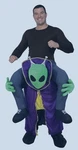 Ride An Alien Halloween Adult Custom Forum Novelties- Htf. Fixed Price $29.95.