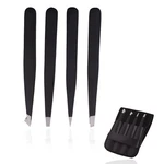 4PCS Stainless Steel Slant Tip Tweezer Precision Eyebrow Hair Remover Tools. Fixed Price $14.15.