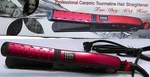 Hair Straightener/flat Iron Professional Ceramictourmaline Plates/color Red. Fixed Price $20.98.