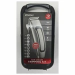 Vivitar Hair And Beard 10-PIECE Trimming Clipper Kit PG6015-NOC. Fixed Price $23.69.