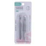 2PCS Professional Stainless Steel Eyebrow Tweezers Slanted & Flat Tip Hair Remov. Fixed Price $5.99.