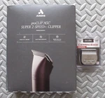 Andis Professional Ultraedge Super 2-SPEED Clipper Burgundy + Free Extra Blade. Fixed Price $149.99.