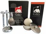 Gbs Shaving Gift Set With Merkur Safety Razor And Chrome Bowl Lid. Fixed Price $74.99.