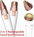 2IN1 Facial Hair Removal Women Electric Remover Eyebrow Trimmer Shaver Epilators. Fixed Price $7.99.