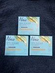 3 Pack Nair Spa Sugar Hair Remover Kit 100% Naturally Derived Ingredients 8.5 Oz. Fixed Price $25.00.