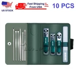 10 Pcs Stainless Steel Manicure Pedicure Tools Kits Ear Pick Nail Clippers Set. Fixed Price $7.61.