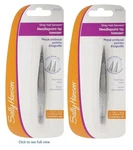 (pack 2) Sally Hansen Stray Hair Beware-needle Point Tip Tweezers. Fixed Price $13.99.