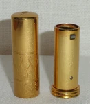 Rare Empty Vintage Naylon Lipstick Case Tube La Cross Etched Goldtone. Fixed Price $30.00.