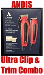 Andis 562324 Ultra Clip & Trim Combo 15-PIECE Whisper-quiet Styling Kit. Fixed Price $29.99.