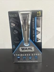 Wahl Stainless Steel Lithium-ion Trimmer (9898) Silver New Box. Fixed Price $45.00.
