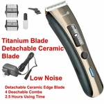 Professional Men Cordless Hair Clipper With Detachable Combs, Noise. Fixed Price $39.99.