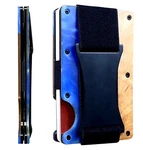 Edge Men Resin Wood Pattern Aluminum Wallet Blocks Rfid Scanners Money Strap. Fixed Price $27.99.
