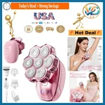 Pink 7-BLADE 5-IN-1 Waterproof Electric Razor For Women Body Face Legs. Fixed Price $50.74.