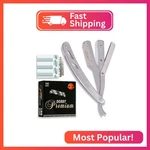 Equinox Straight Edge Razor - Includes 100 Single Derby Blades Professional Ma. Fixed Price $12.92.