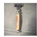 Edwin Jagger Cartridge Razor 5-BLADE Stainless Steel Brown Handle. Fixed Price $35.00.
