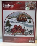 Janlynn Cardinals And Barn Counted Cross Stitch Kit #056-0177 Christmas. Fixed Price $9.99.
