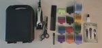 Wahl Home Haircutting Kit Model 79722 Chrome Clipper 10 Color Guards Hard Case. Fixed Price $28.00.