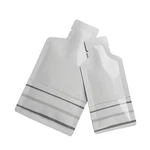 100 White/grey Open-bottom Travel Size Storage Pouch For Beauty Lotion Sampling. Fixed Price $9.99.