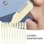 10-PACK Manual Nose Hair Trimmer 360 Rotating Nasal Cutter With Ear Pick. Fixed Price $5.29.