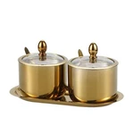 2 Pcs Stainless Steel Seasoning Box,spice Pot Bottle Salt Pepper Su.... Fixed Price $27.16.