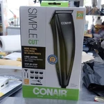 Conair Simple 12-PC Electric Haircutting Kit Black Self-sharpening Blades. Fixed Price $15.65.
