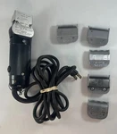 Vintage Oster Model 111 Progienic Detachable Clipper + 5 Blades Read. Fixed Price $49.99.