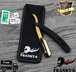 Classic Straight Steel Edge Barber Razor Folding Shaving Knife+ 10 Pcs Blades Us. Fixed Price $10.95.