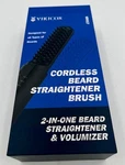 Vikicon Beard Straightener For Men, Cordless Heated Brush Black. Nwot.. Fixed Price $47.97.