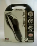 Wahl 79524-2501 Chrome Pro Haircuttting Kit With Hardshell Storage Case 23 Pcs. Fixed Price $31.50.